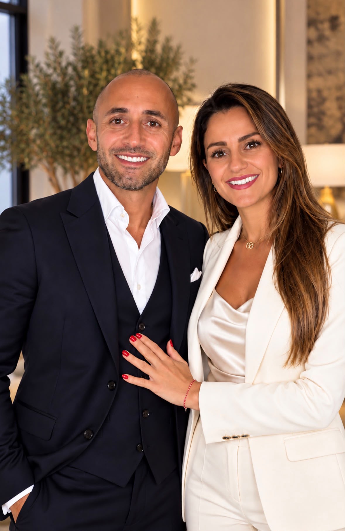 Giuseppe Cito e Isabelle Zavataro, titolari di Newtime Living, in un ritratto ufficiale